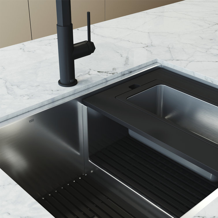 Hampton 34" Stainless Steel Single Bowl Undermount Kitchen Sink