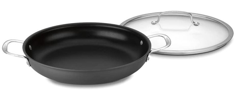 12-Inch Non-Stick Aluminum Frying Pan with Lid