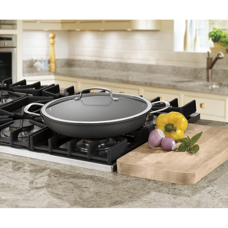 12-Inch Non-Stick Aluminum Frying Pan with Lid