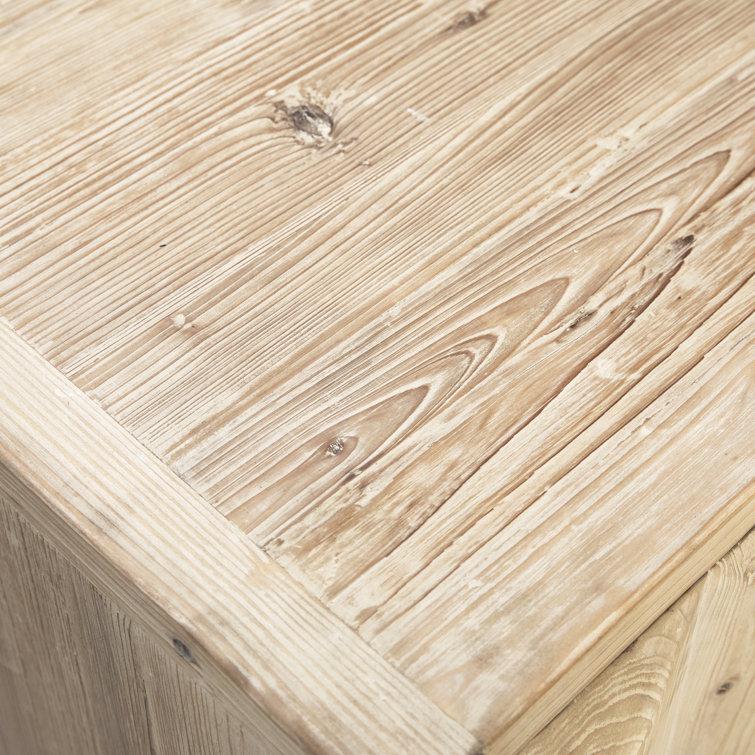 Moura 84'' Light Brown Reclaimed Pine Sideboard with Steel Base