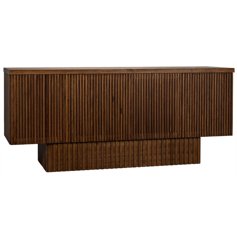 Noir Mr. Smith 77.5'' Dark Walnut Solid Wood Sideboard