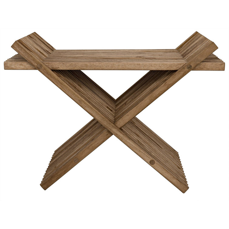 Luxurious Teak Solid Wood Folding Accent Stool