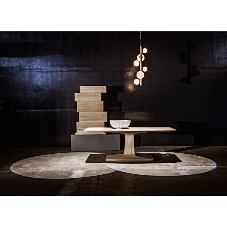 Mikaela Contemporary Extendable Walnut Dining Table