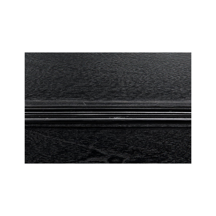 Colonial Elegance 72'' Distressed Black Solid Wood Console With Storage