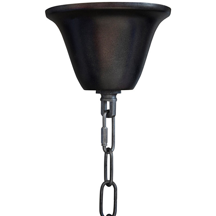 Black Mini Crystal 4-Light Plug-in Chandelier
