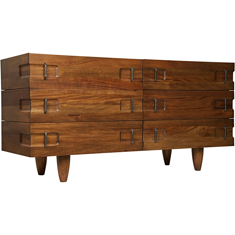 David 64" Dark Walnut Rustic Sideboard