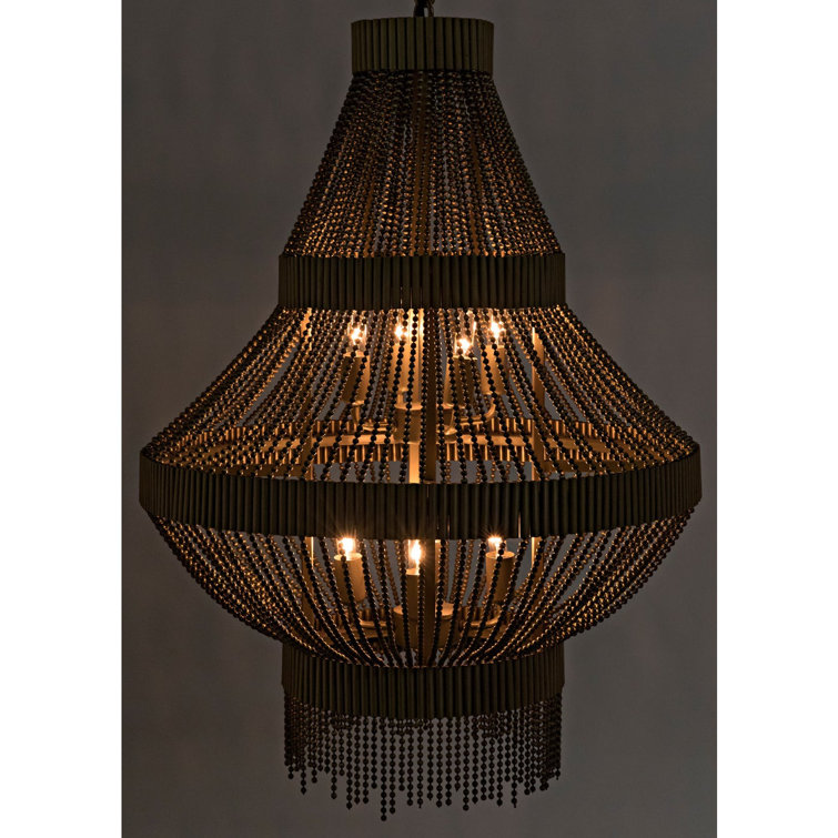 Domo Empire Plug-In Brass Chandelier with 8 Lights