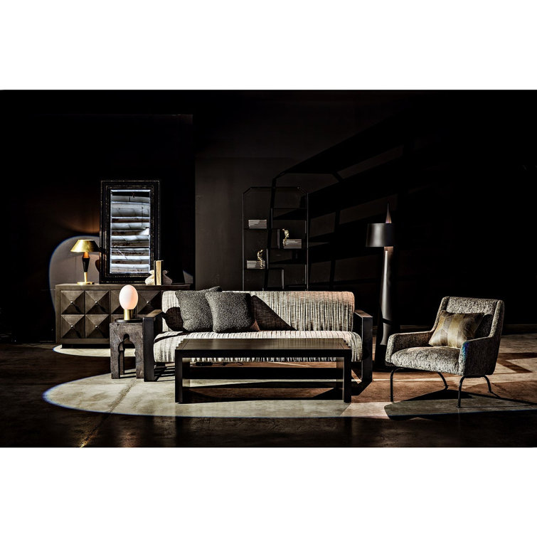 Marquise Black Geometric Metal Bookcase