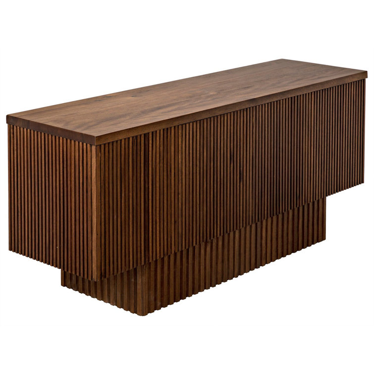 Noir Mr. Smith 77.5'' Dark Walnut Solid Wood Sideboard
