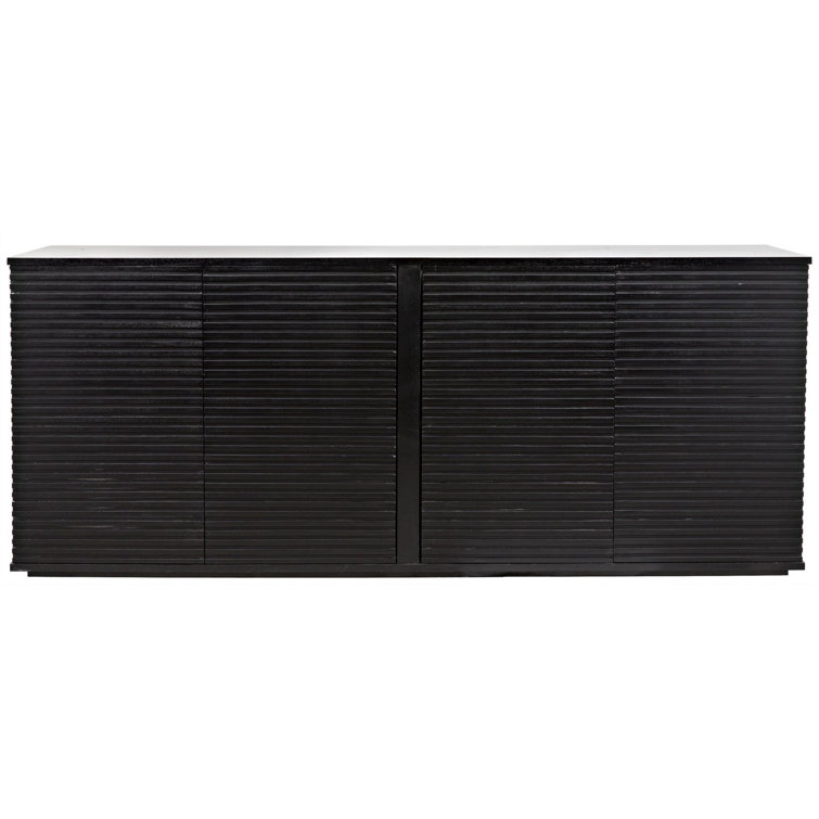 Smith 74'' Hand-Finished Walnut Wood Sideboard
