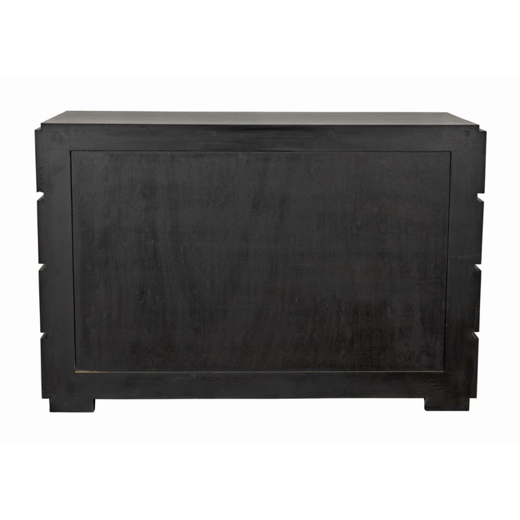 Hofman Solid Mahogany 4-Drawer Dresser in Rich Brown