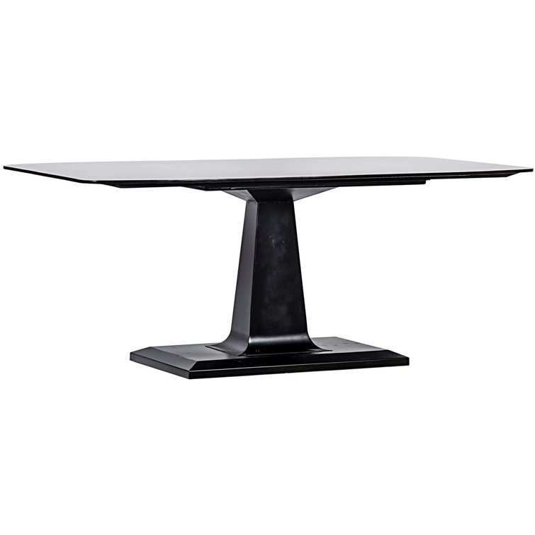Amboss Sleek Black Wood Rectangular Dining Table