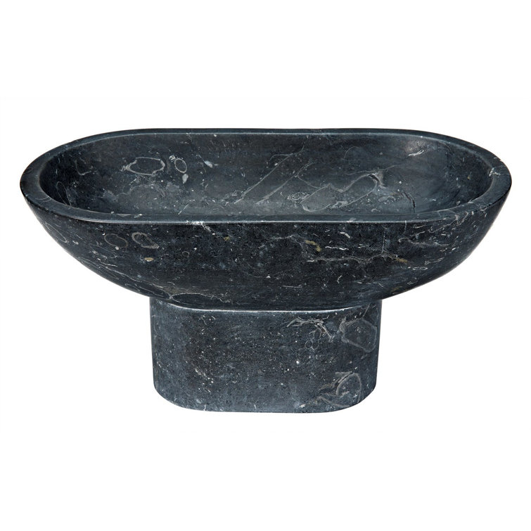 Steve Black Marble Decorative Bowl