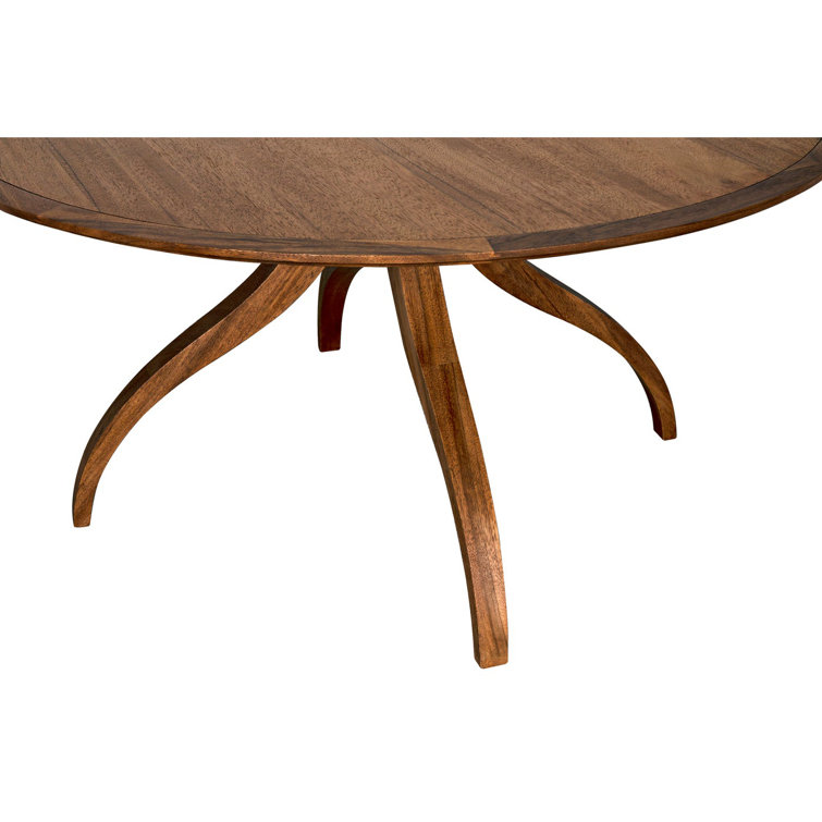 Transitional Solid Wood 60" Round Dining Table for Six