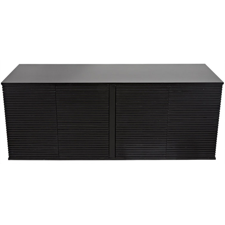 Smith 74'' Hand-Finished Walnut Wood Sideboard