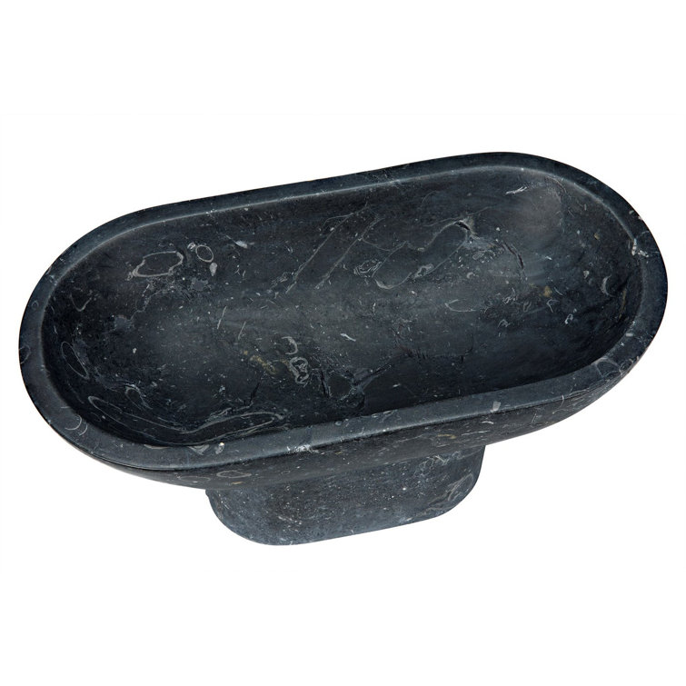 Steve Black Marble Decorative Bowl