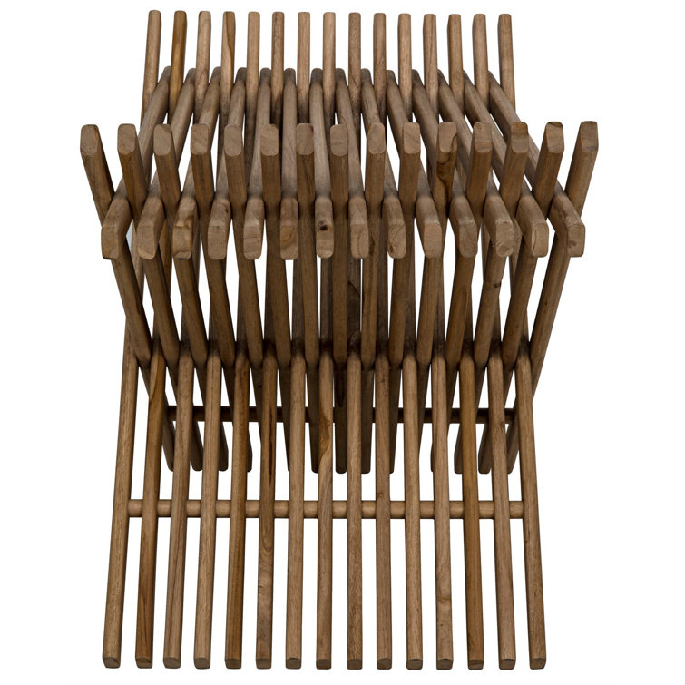 Luxurious Teak Solid Wood Folding Accent Stool