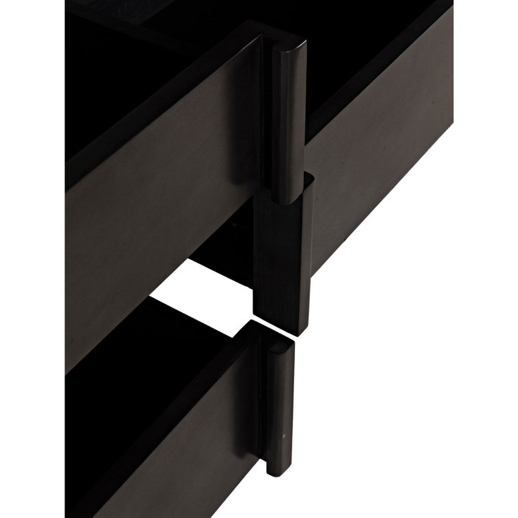 Noir Morten 9-Drawer Mahogany Dresser in Neutral Finish