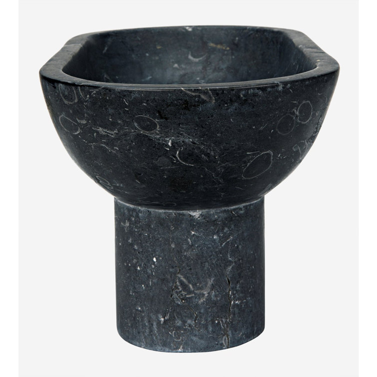 Steve Black Marble Decorative Bowl