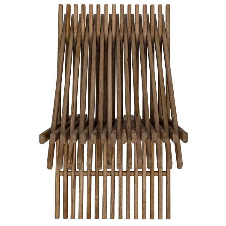 Luxurious Teak Solid Wood Folding Accent Stool
