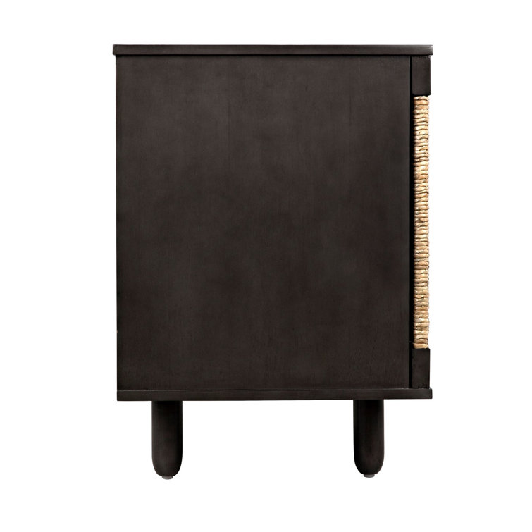 Brook 76.5" Pale Mahogany and Seagrass Sideboard