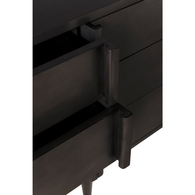Noir Morten 9-Drawer Mahogany Dresser in Neutral Finish