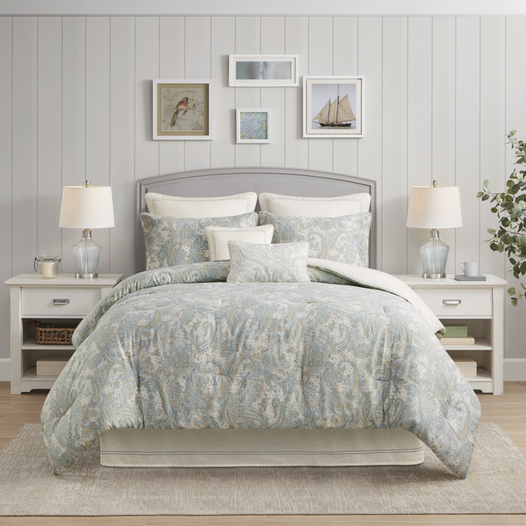 Chelsea Ivory Square Embroidered Cotton Throw Pillow Set