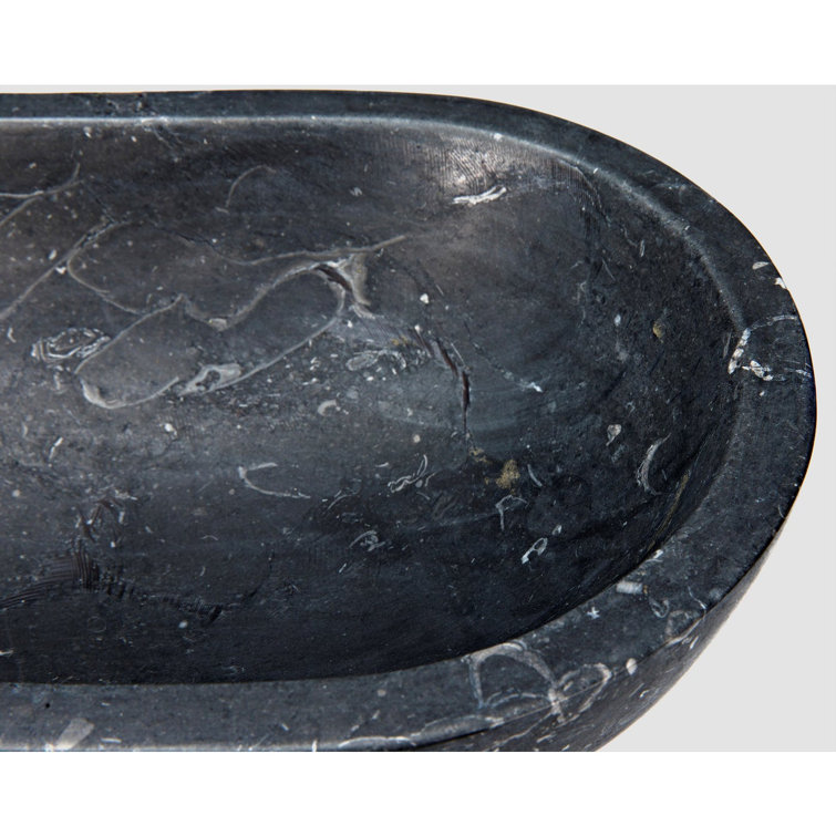 Steve Black Marble Decorative Bowl