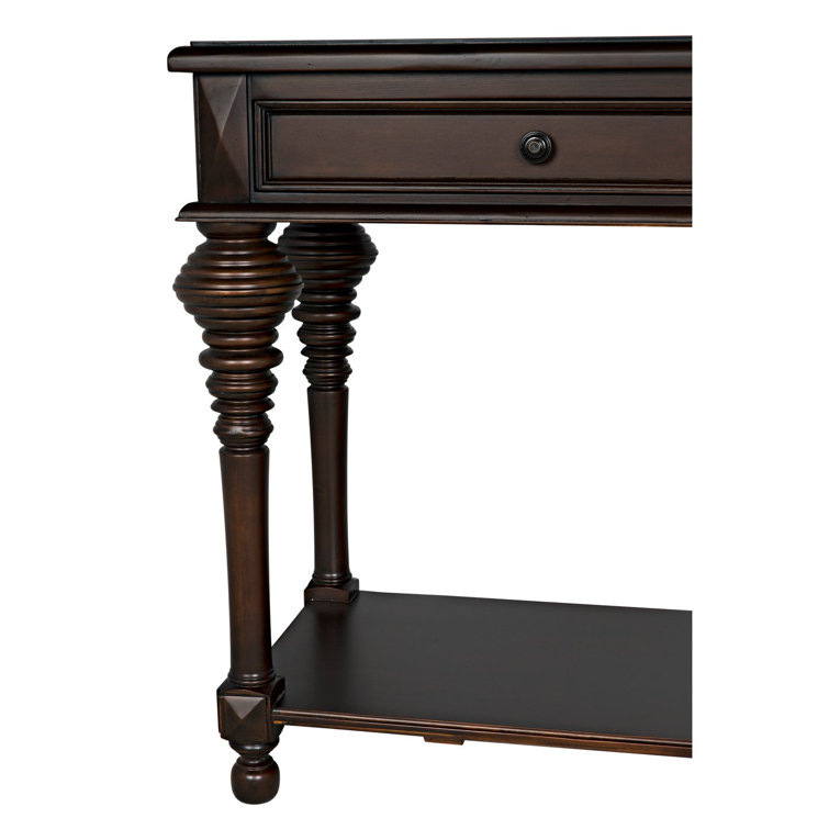 Colonial 72'' Distressed Brown Solid Wood Console Table
