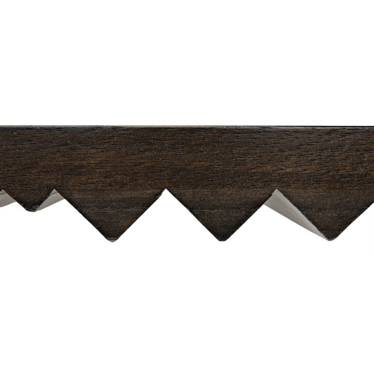 Nelson 60'' Ebony Walnut and White Carved Detail Console Table