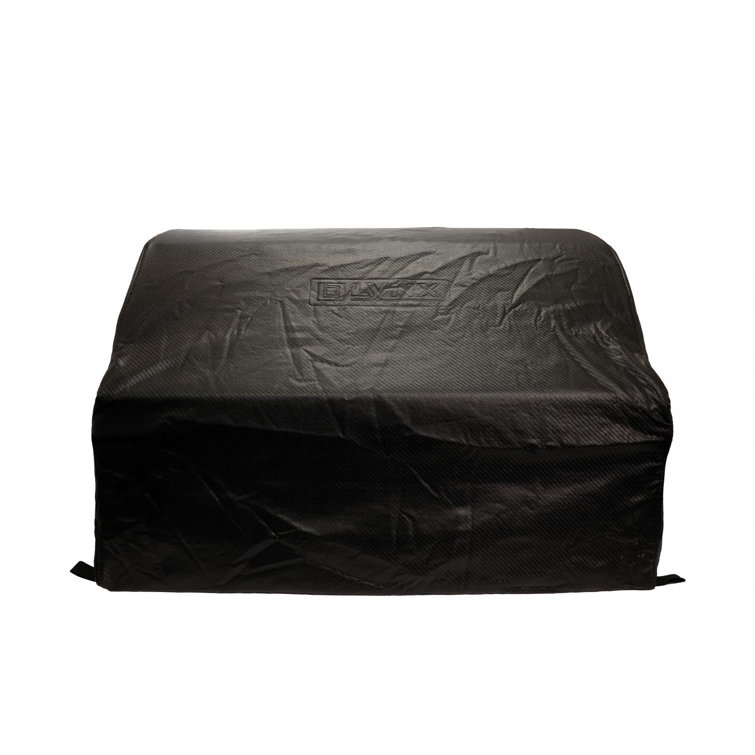 36-Inch Black Carbon Fiber Vinyl Grill Cover