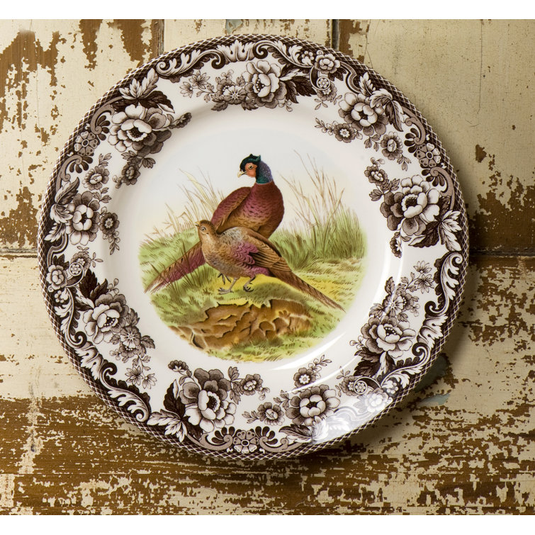 Countryside Elegance Ceramic White 5-Piece Entree Plate Set