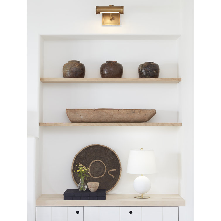 Polished Nickel Dimmable Wall Picture Light with Plug