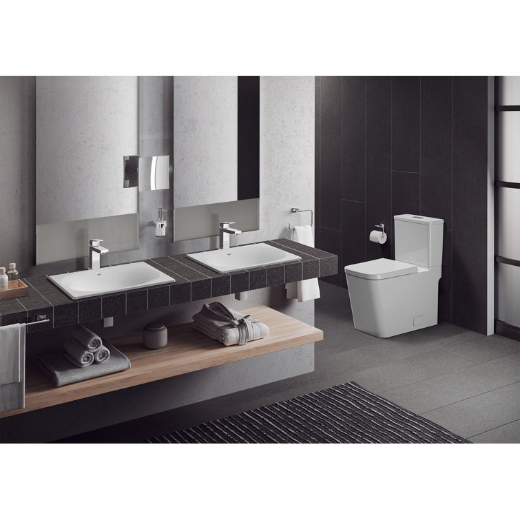 EcoLuxe Alpine White Dual Flush High-Efficiency Elongated Toilet