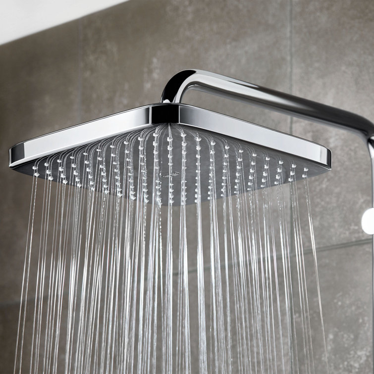Tempesta Square Chrome Rain Shower Head with DreamSpray