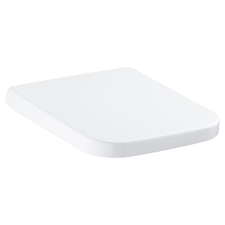 Alpine White Elongated Closed Front Toilet Seat with Lid