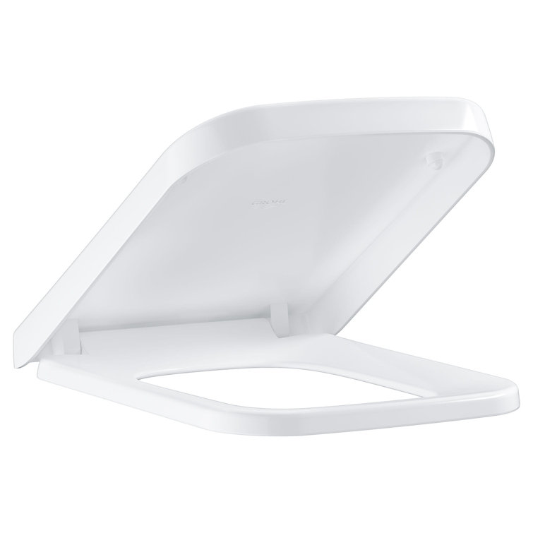 Alpine White Elongated Closed Front Toilet Seat with Lid