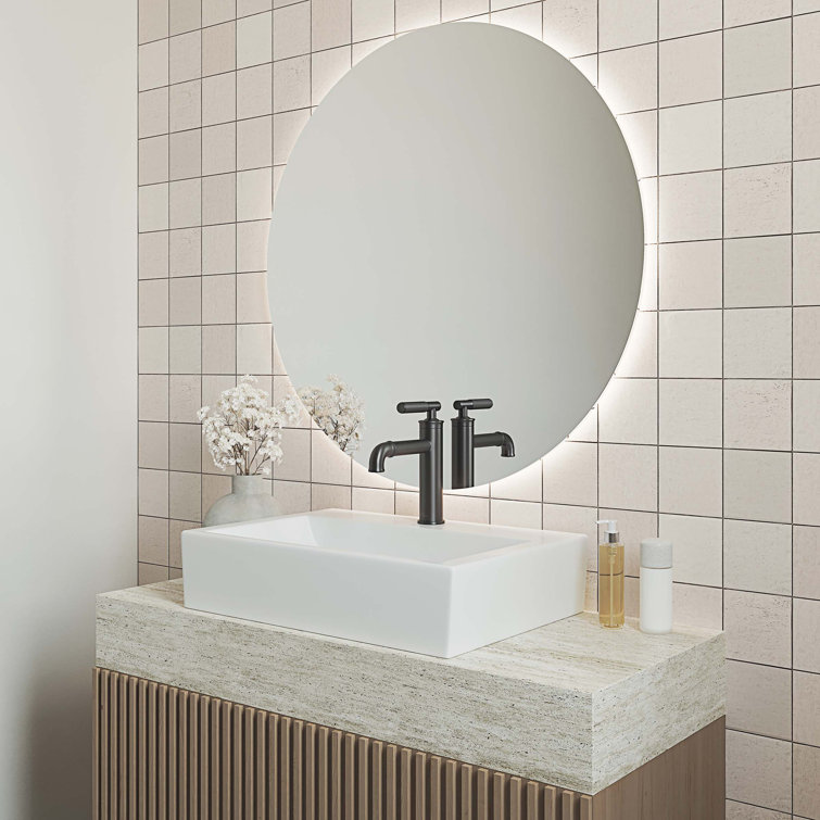 Claire 21" Matte White Ceramic Above-Counter Vessel Sink