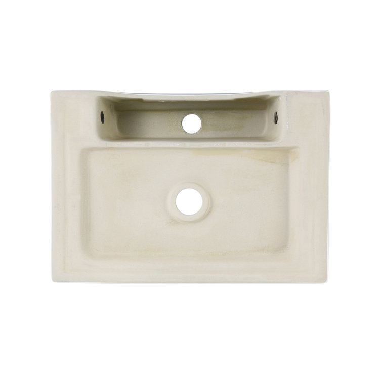 Claire 21" Matte White Ceramic Above-Counter Vessel Sink