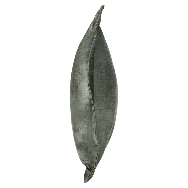 Myrtle Green Velvet 22-inch Square Throw Pillow