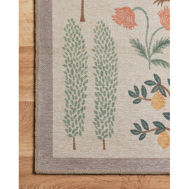 Cream Whisper 5' x 7'6" Synthetic Rectangular Area Rug