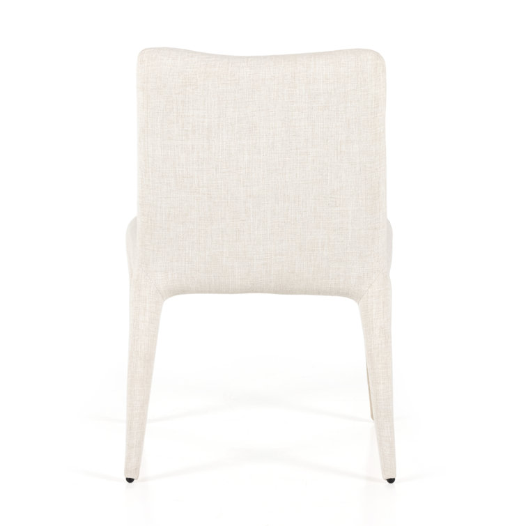 Mixt Linen Natural Upholstered Side Chair with Poplar Frame