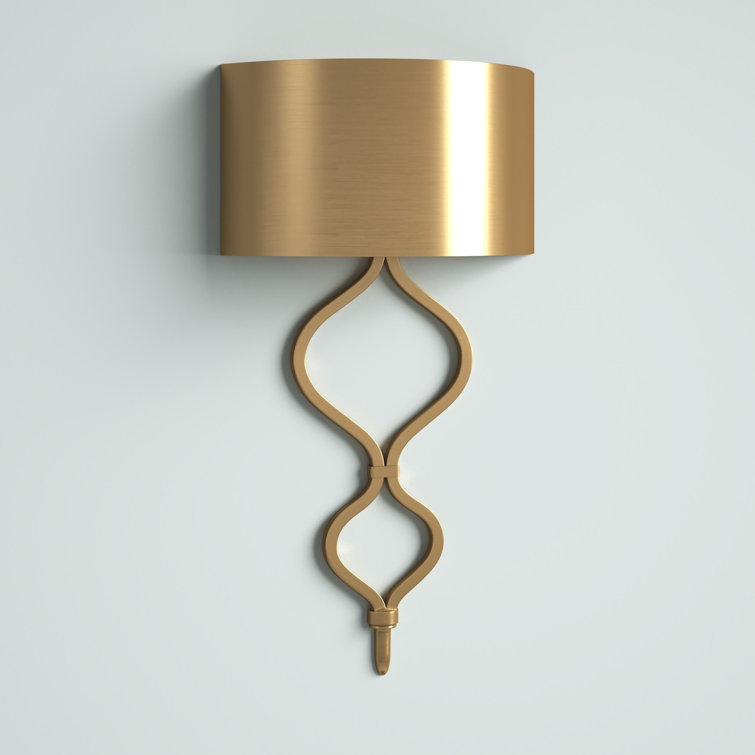 Como Warm Brass Dimmable LED Wall Sconce