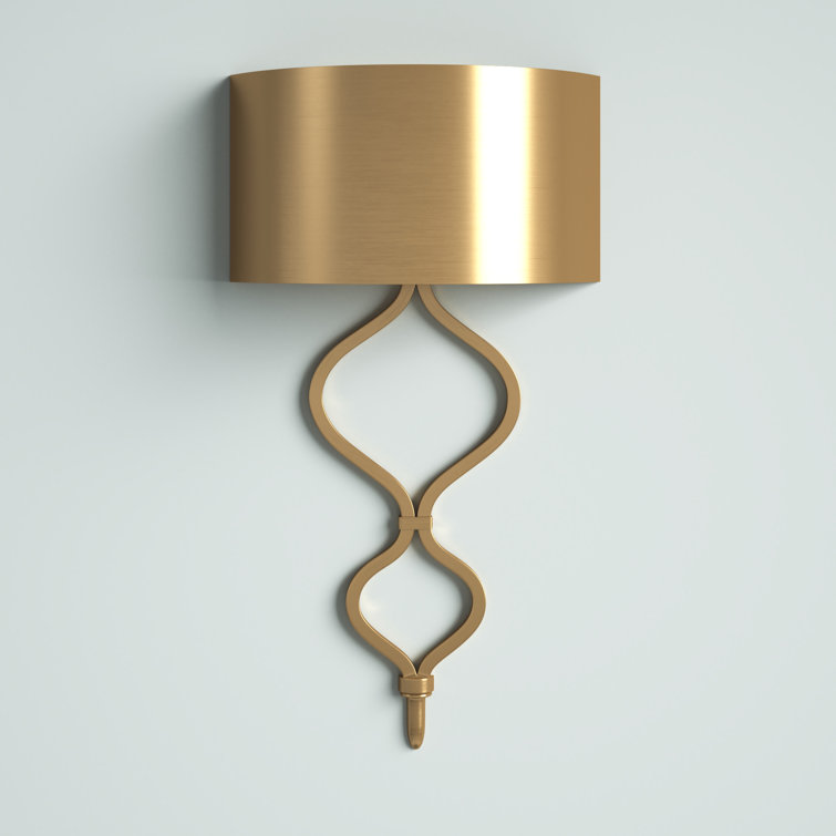 Como Warm Brass Dimmable LED Wall Sconce