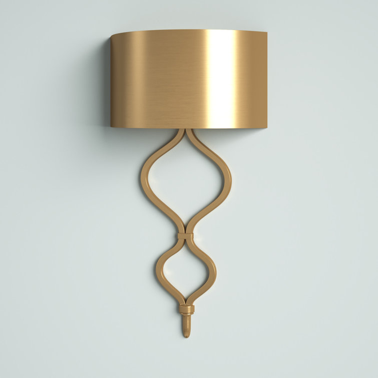 Como Warm Brass Dimmable LED Wall Sconce