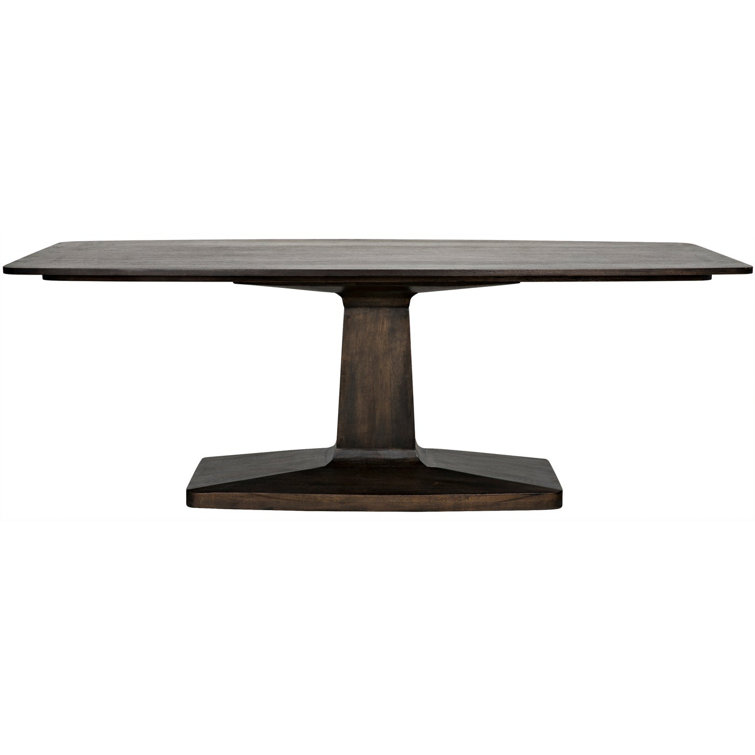 Mid-century Modern Travis Extendable Solid Walnut Dining Table