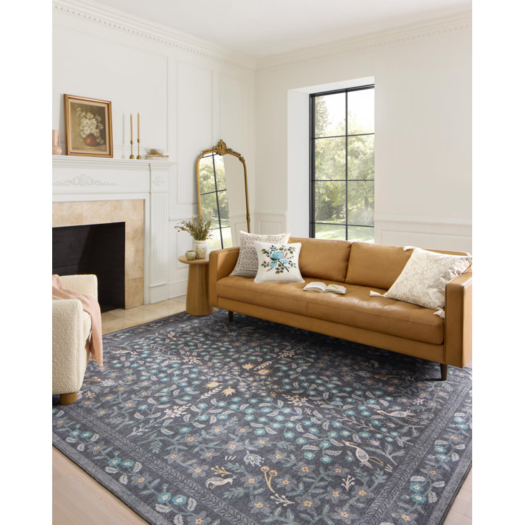 Maison Nightingale Black Wool-Blend 2'6" x 12' Runner Rug
