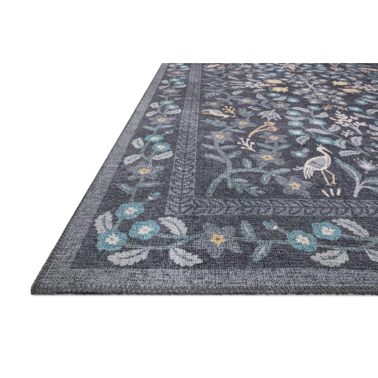 Maison Nightingale Black Wool-Blend 2'6" x 12' Runner Rug