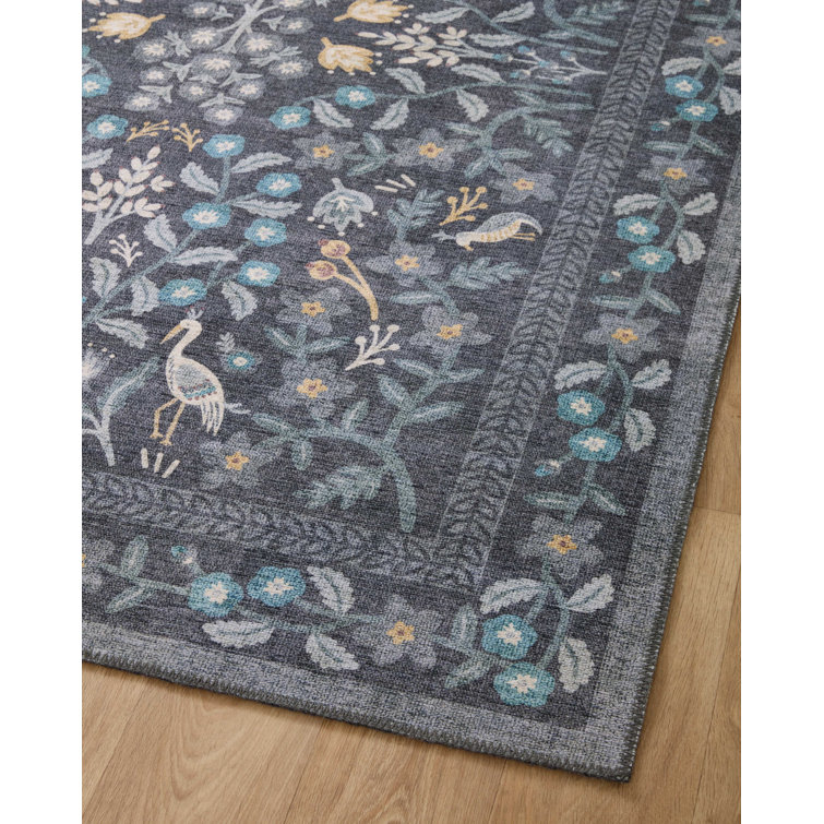 Maison Nightingale Black Wool-Blend 2'6" x 12' Runner Rug