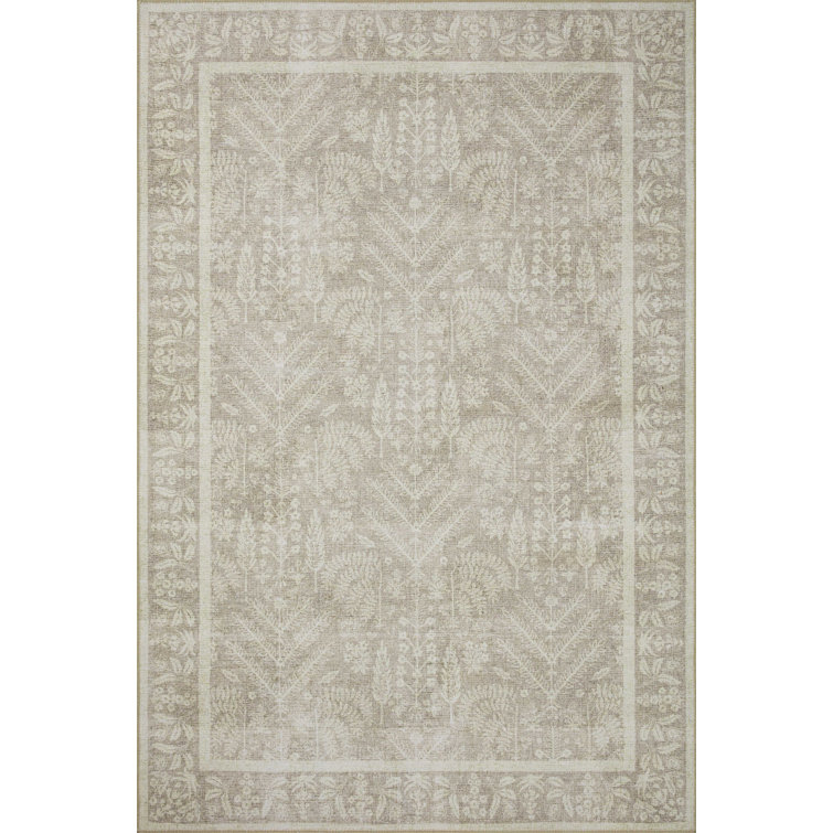 Maison Bough Natural Botanical Polyester Area Rug 8'-4" x 11'-6"
